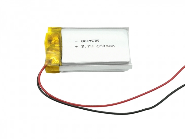 3.7V polymer lithium battery | 802535  650mAh 3.7V 